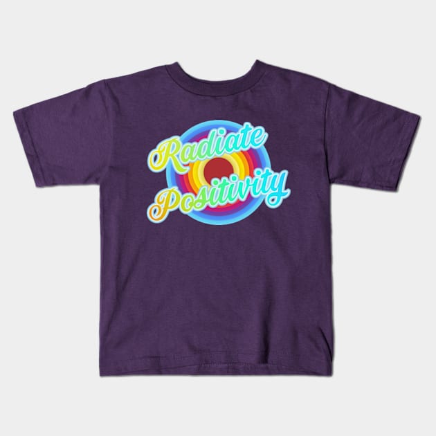 Radiate Positivity Kids T-Shirt by BeeFest